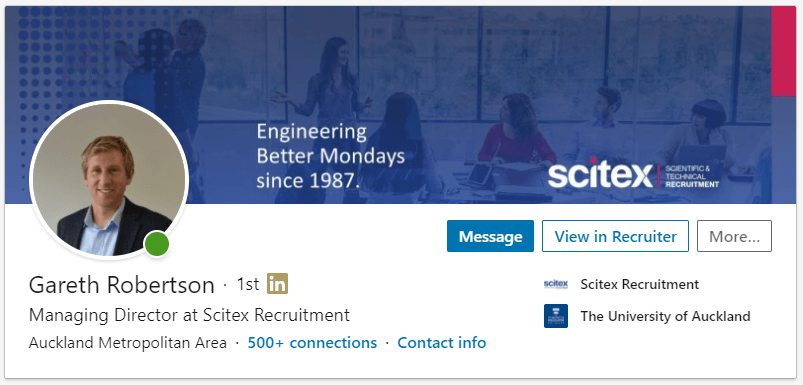A Simple Guide for Optimising Your LinkedIn Profile | Scitex